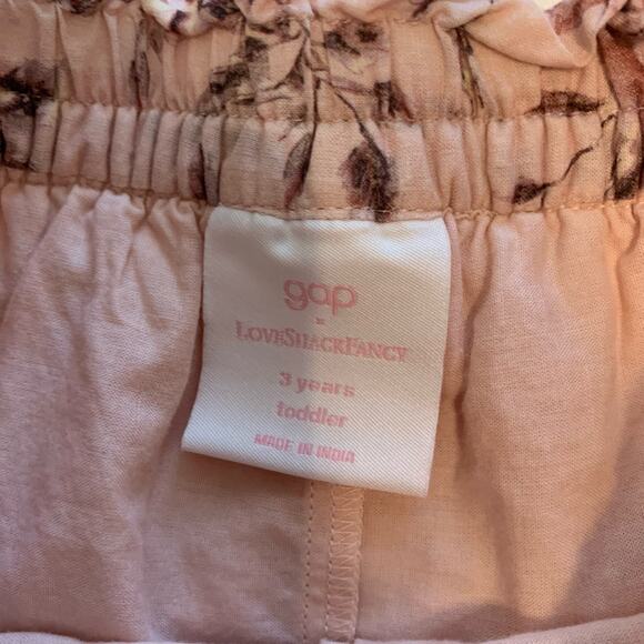 GAP x LoveShackFancy Pink Floral Eyelet Ruffle Skirt (Size 3T) - Picture 3 of 4